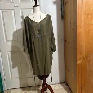 Chic Olive Midi Dress